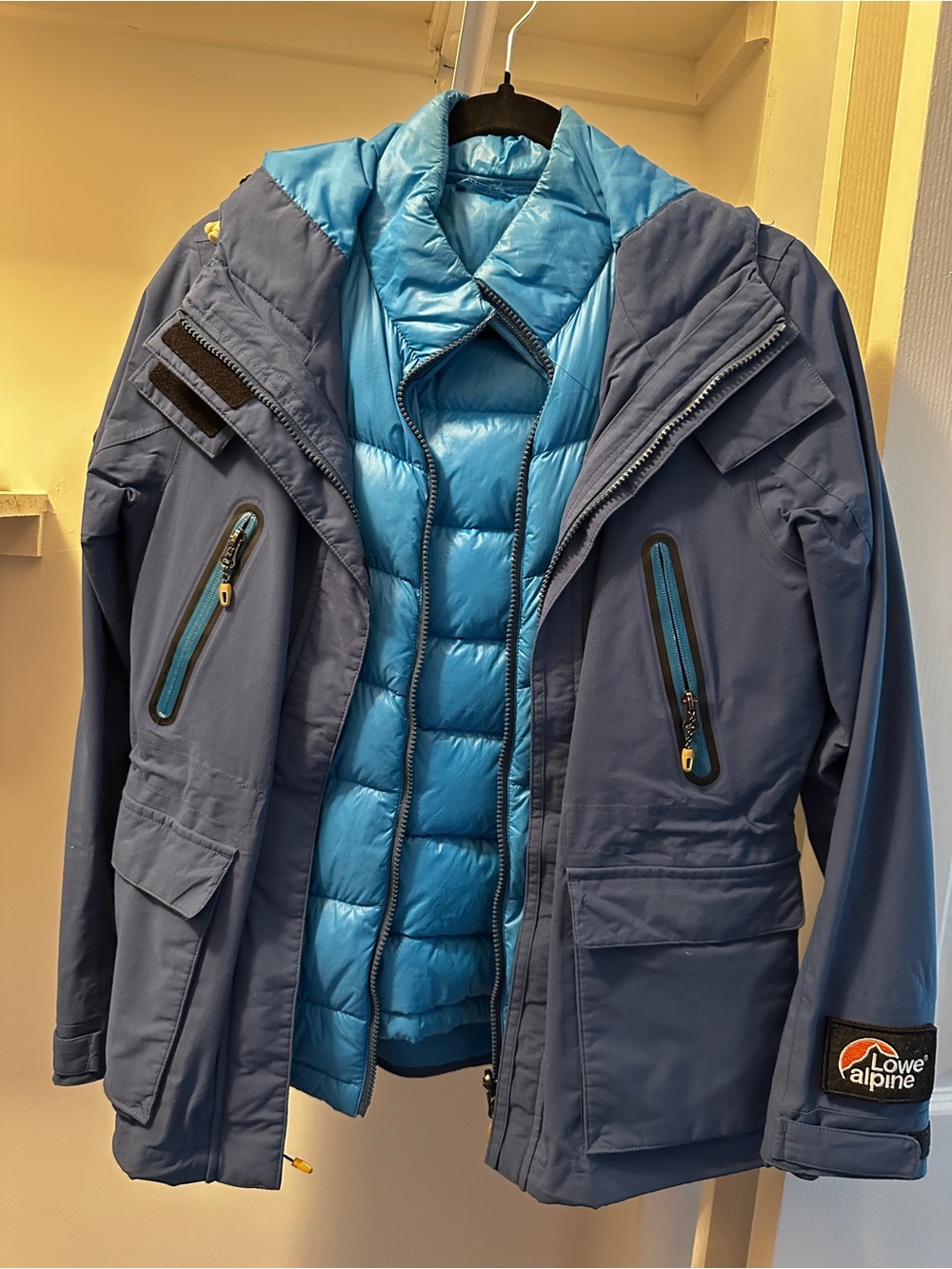 Lowe Alpine x Giordano Street2Summit 3-in-1 Down Jacket M Blue